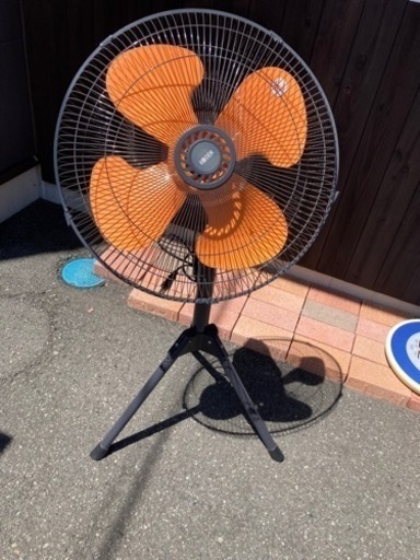 決まりました。三脚型工業扇 4枚羽　KSF4507 扇風機