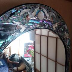 韓国 螺鈿細工 鏡台