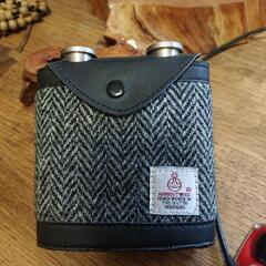 Harris Tweedのダブルスキットル(hip flask)