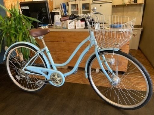 26インチ自転車】変速なし 前後新品ブリヂストンタイヤ❗️チェーン