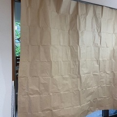 【ネット決済・配送可】紙カーテン200cm×200cm２枚