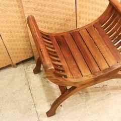 売約済】 カルティニチェア クラブチェア チーク 無垢 アジアン