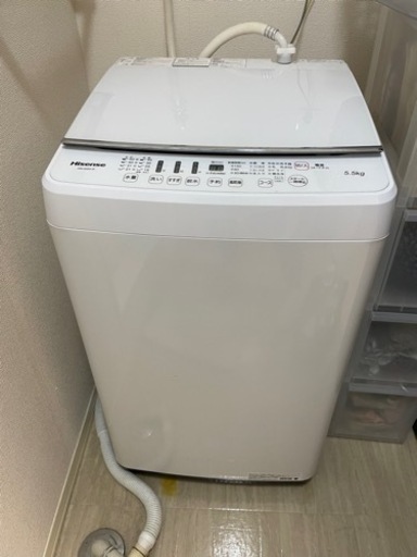 【商品説明】 ハイセンス 全自動洗濯機 （洗濯5.5kg） HW-G55A-W ホワイト 【ビックカメラグループオリジナル】