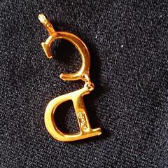 Christian Dior  CD ロゴ　ラインストーン　希少　レア　刻印  ネックレストップ
