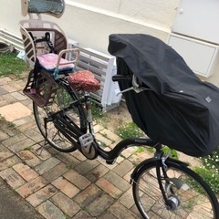 【引き取り決定しました】チャイルドシート付き　子供乗せ　自転車　