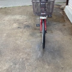 66ヤマハ新機種電動アシスト自転車pasnatura26インチレッドアルミボディー