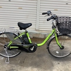 69 パナソニック新機種電動アシスト自転車viviDX24インチキミドリボディー