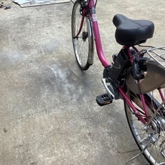 73 パナソニック新機種電動アシスト自転車viviEX26インチ ピンクボディー