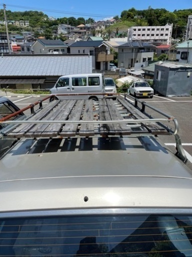 ルーフキャリア　旧車　レトロ　日産セドリックワゴンY30で使用　一部サビあり