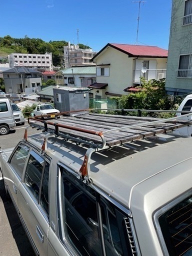 ルーフキャリア　旧車　レトロ　日産セドリックワゴンY30で使用　一部サビあり