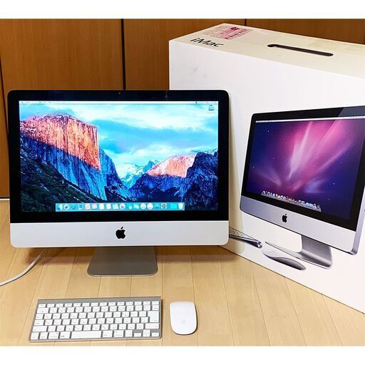 09【iMac Mid 2010（21.5インチ）】▶アドビ・純正マウス＆キーボード・メモリ増設・元箱