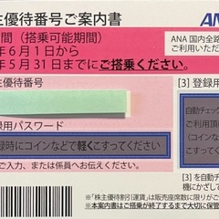 ANA株主優待券1枚(2023年5月31日まで)   