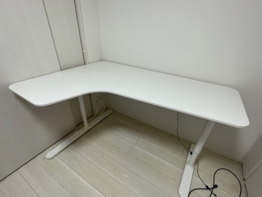【再値下げ】IKEA BEKANT L字デスク　ホワイト　160×110cm