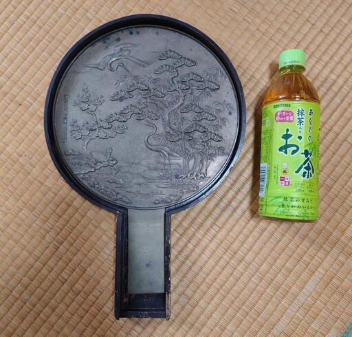 希少珍品！230年以上昔の銅の手鏡 アンティーク 骨董品