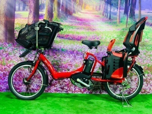 ⑧ 5111子供乗せ電動アシスト自転車ブリヂストン3人乗り対応20インチ