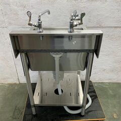 【maruzen】 マルゼン 1槽シンク 流し台 手洗い場 飲食店 厨房機材 店舗用 蛇口2 W600×D600×H1080mm maruzen】 マルゼン 1槽シンク 流し台 手洗い場 飲食店 厨房機材 店舗