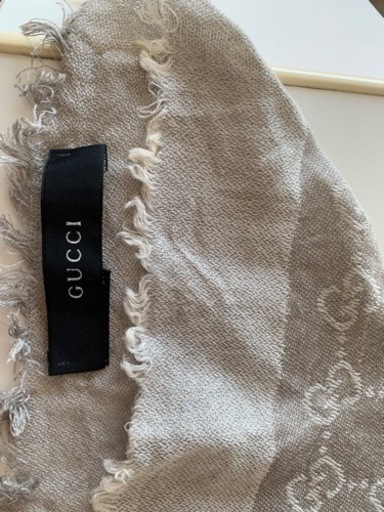 グッチ】本場イタリアにて購入 本物 水色 ストール