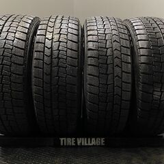 【DUNLOP WINTER MAXX WM02 195/60R16】スタッドレス【AZ SPORT 16インチ 6.5J5HPCD114.3+48】18年製 バリ溝 ラフェスタ等　(TD935) クレジットカード QRコード決済可能