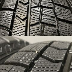 【DUNLOP WINTER MAXX WM02 195/60R16】スタッドレス【AZ SPORT 16インチ 6.5J5HPCD114.3+48】18年製 バリ溝 ラフェスタ等　(TD935) クレジットカード QRコード決済可能