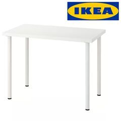パソコンデスク IKEA LINNMON＋ADILS ホワイト ...