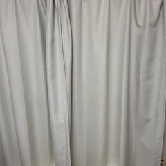 一級遮光 カーテン 105×180 2枚組 レース付き ライトグレー