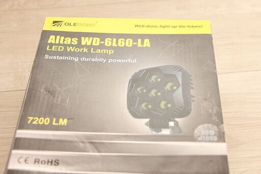 LEDONE LED作業灯 60W 広角 Altas 4.7” WD-6L60-LA (A493kmnwY)