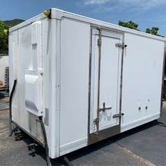 No.775 保冷バン 2ｔ 車  アルミ 箱 バイク 倉庫 トラック コンテナ 米 保管庫 物置 DIY