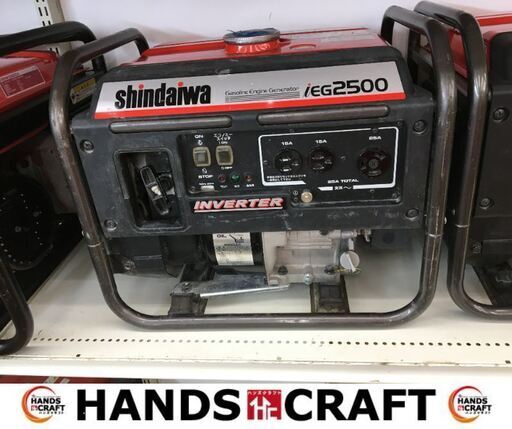 新ダイワ　IEG2500　発電機　中古品　100V　2.5KVA　ガソリン式　低騒音型　【ハンズクラフト宜野湾店】