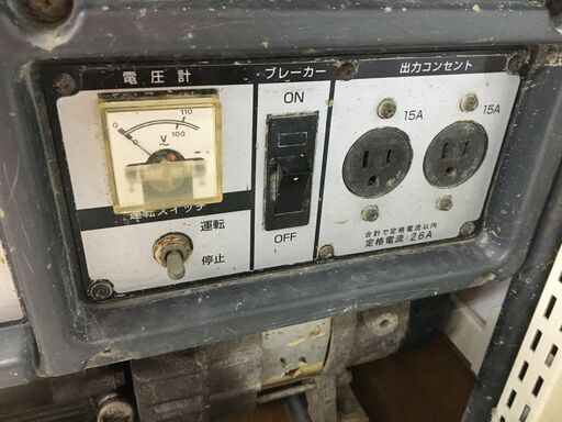 新ダイワ EGR2600 発電機 100V 60Hz 定格出力2.6KVA 品 ガソリン式