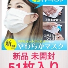 新品★洗える布マスク5枚付き(大人 女性向け)★耳が痛くなりにく...