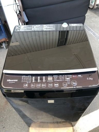 (お話し中)配送無料　ハイセンス製5.5kg中古全自動洗濯機　HW-G55E4KK
