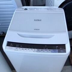 日立 全自動洗濯機 ビートウォッシュ2017年式 8kg ホワイト BW-V80B W