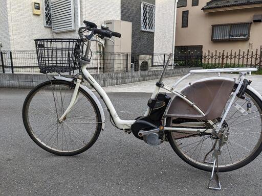 パナソニック　ギュット　plus 電動自転車　plus 26 鍵、バッテリー　、ライトあり　ホワイト　狭山市引取限定　充電器なし
