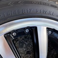 17インチ ホイール×4本セット 5穴 中古・美品 ③