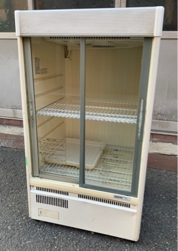 【動確済み】SANYO 業務用 冷蔵ショーケース SMR-M92 144L W600×D550×H1080 厨房機材 厨房機器 業務用冷蔵庫 サンヨー レトロ 大阪発