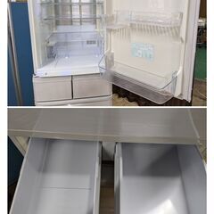 SHARP 5ドア 冷凍冷蔵庫 412L SJ-P411D-H 2017年製 自動製氷機能 両開きドア プラズマクラスター搭載