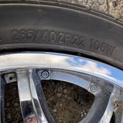 22インチ ホイール×4本セット 6穴 中古・美品