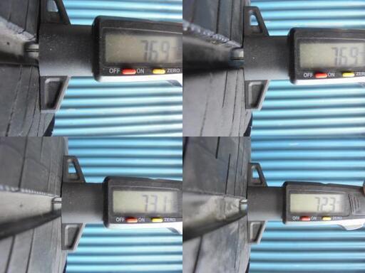 ダンロップ ENASAVE RV505 245/35R20 4本 9分溝2本と8～9分溝2本