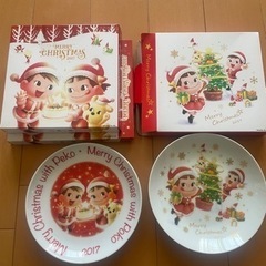 ぺこちゃんクリスマスプレート3枚