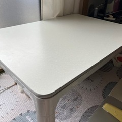 ローテーブル　こたつ　ホワイト