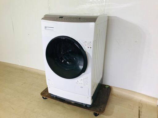 山口)下松市より　ドラム式洗濯機 　洗濯8㎏ 乾燥3㎏　FLK832　ｱｲﾘｽｵｰﾔﾏ　2021年　BIZKE22H