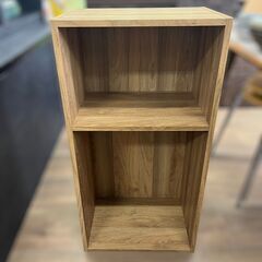 【レガストック江東店】木製二段カラーボックス