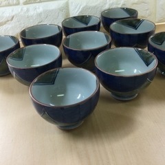 【0211A-37】日本陶芸　湯呑み　上品な小ぶり造り　10客セット