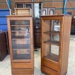 カリモク☆キャビネット☆2つセット！古民家☆アンティーク品☆