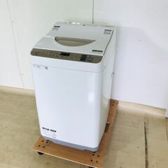 山口)下松市より　ｼｬｰﾌﾟ　洗濯機　ES-T5CBK-N　洗濯...