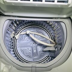 山口)下松市より ｼｬｰﾌﾟ 洗濯機 ES-T5CBK-N 洗濯5.5kg ※前面に凹み 