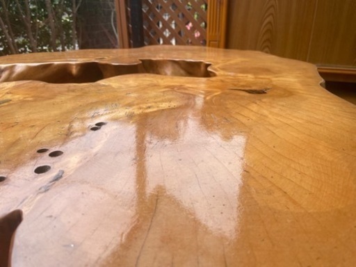 高級一枚板 テーブル 座卓 天然木 古民家 レトロ アンティーク