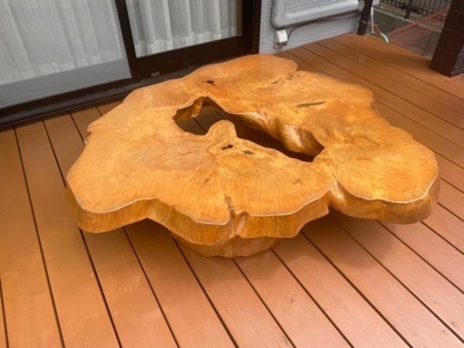 一枚板 テーブル 座卓 天然木 古民家 レトロ アンティーク