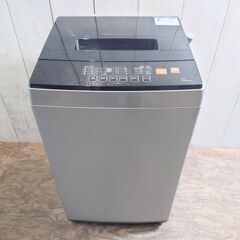 2019年製 アズマ 全自動洗濯機 EAW-601A 6kg シルバー 菊倉MZの画像