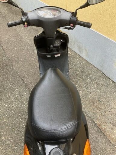 実働ジョグ　ＳＡ３６Ｊ　ブラック　タイヤ前後バリ山　シート張替え新品　福岡市南区 実働ジョグ SA36J ブラック タイヤ前後バリ山 シート張替え新品